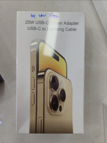 Bộ sạc iphone 25w hộp vàng 170k