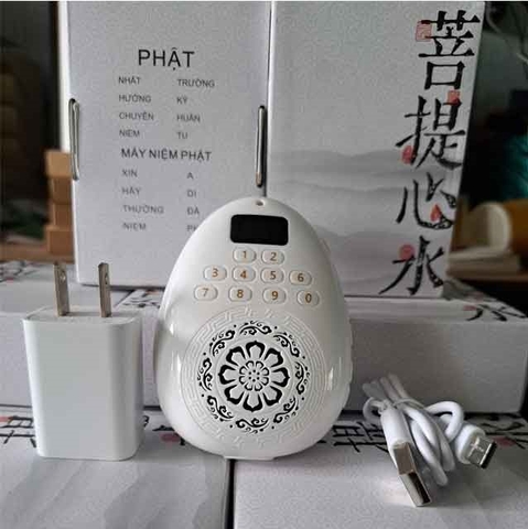 Đài niệm phật trắng có sẳn nhiều bài