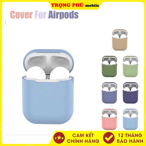 Bao đựng AirPods 2 silicon nhiều màu mõng