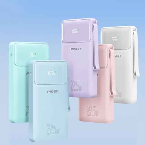 Sạc dự phòng Pisen TP-D067 POWER Square 22.5W 10000mAh