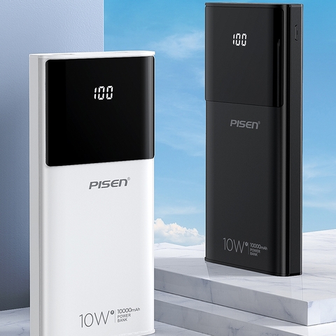 Sạc dự phòng Pisen TP-D33 Mr White Digital 10.000