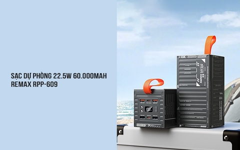 Pin Dự Phòng Sạc Nhanh 22.5W Remax RPP-609 60.000mAh