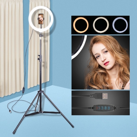 Đèn Led Ring Livestream 3 Chân Size 30cm/ 33cm + Chân đứng