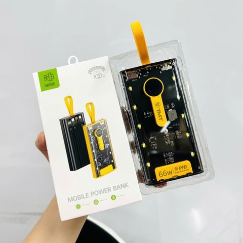 Sạc dự phòng trong suốt TMT SP04 10.000mah sạc nhanh 66w