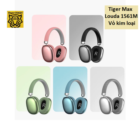 Tai nghe chụp Tiger Max Louda 1561M Hổ Vằn-Vỏ kim loại