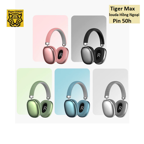 Tai nghe chụp Tiger Max louda Hồng Ngoại Hổ vằn Pin 50h
