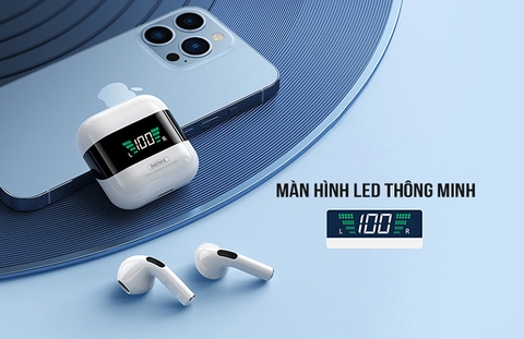 Tai Nghe Bluetooth 2 tai Remax Tws-10 Plus Có Led