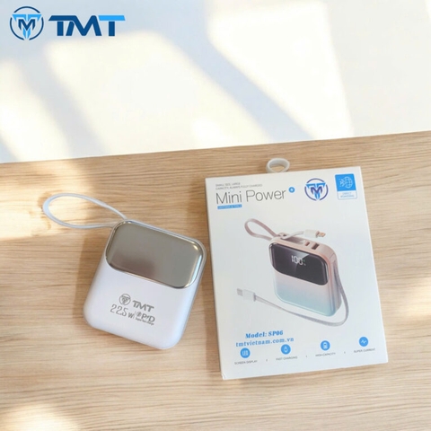Sạc dự phòng TMT SP06 10.000 22,5W sẳn dây