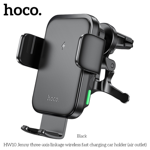 Giá đỡ điện thoại ô tô kiểm sạc không dây Hoco HW10