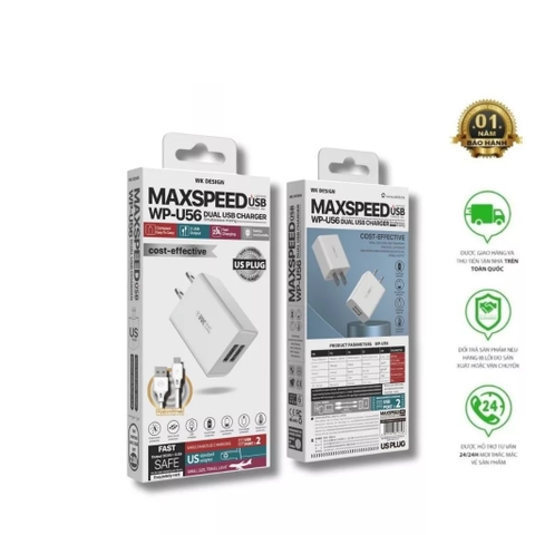 Bộ sạc Usb-Micro Wekome U56