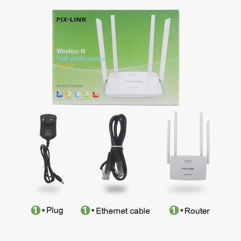 Cục Phát Wifi, chia nhiều cáp mạng Pix-link LV-WR08 dạng Modem