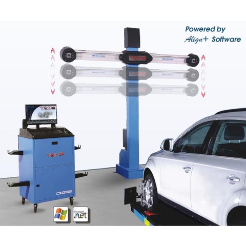 Thiết bị kiểm tra góc đặt bánh xe công nghệ 3D, camera dịch chuyển tự động