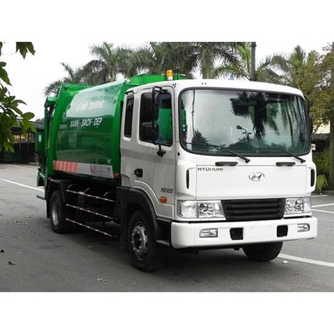 XE CUỐN ÉP RÁC HYUNDAI 12 KHỐI