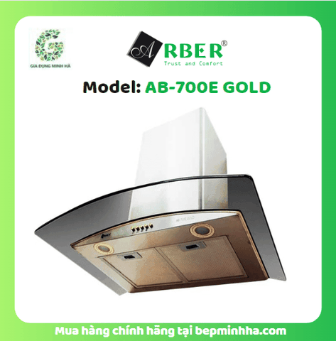 Máy hút mùi kính cong Arber AB-700E Gold