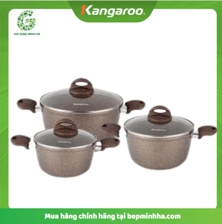 Bộ nồi nhôm đáy từ Kangaroo KG936