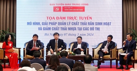 Tọa đàm trực tuyến “Mô hình, giải pháp quản lý chất thải rắn sinh hoạt và giảm chất thải nhựa tại các đô thị”