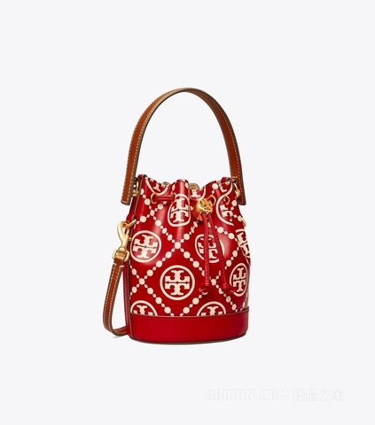 Bag bucket Tory Burch monogram