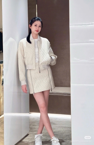 Set BBR  trần bông Áo khoác + Chân váy A 2 màu
