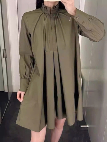 Váy sơ mi COS cổ bèo 2 màu