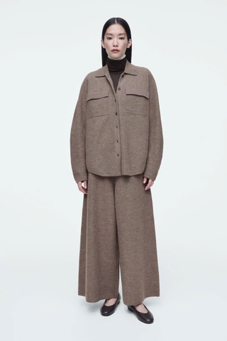 Áo sơ mi len wool COS cổ đức (tách set)