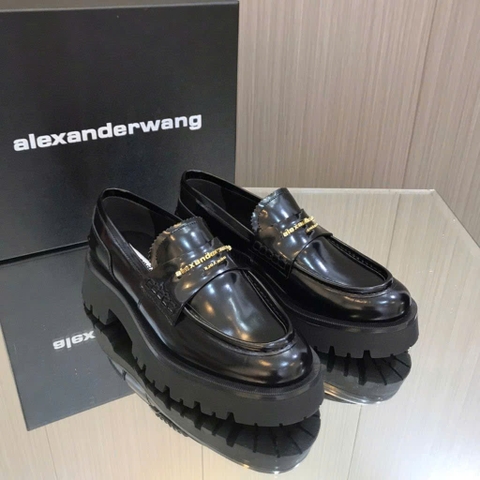 Loafer AlexanderWang đen bóng