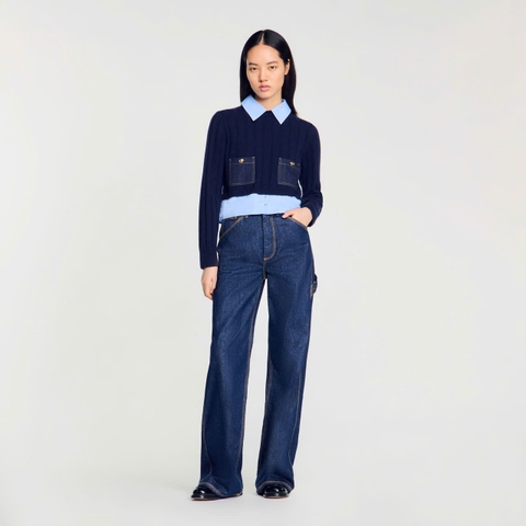 Áo len ngắn tay và cashmere