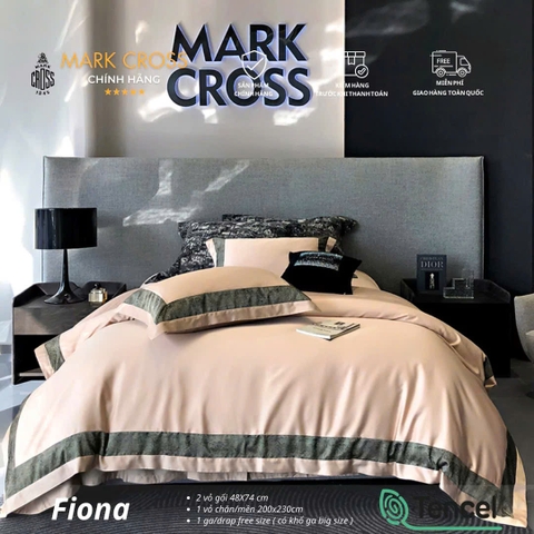 Set chăn ga 4pcs Mark Cross lụa TENCEL Kingsize