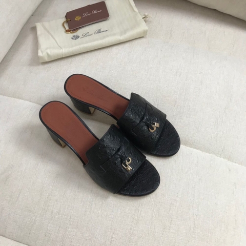 Dép Loro Piana Summer Charms Sandal Ostrich Leather