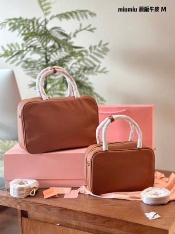 Túi Miumiu da trơn Beau mini