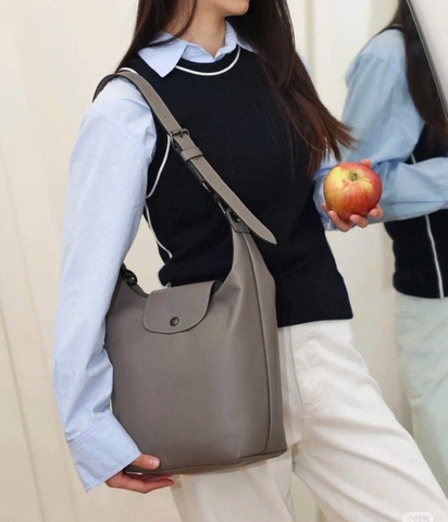 Túi Longchamp da trơn bản to Sz36x30x8 5 màu