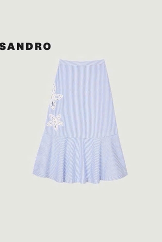 Chân váy maxi kẻ sọc