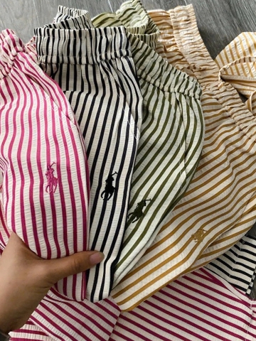 Quần kẻ Polo RL cạp chun