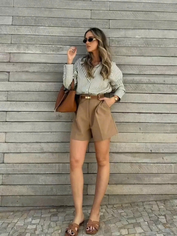 Sơ mi kẻ Massimo Dutti cổ đức 2 màu