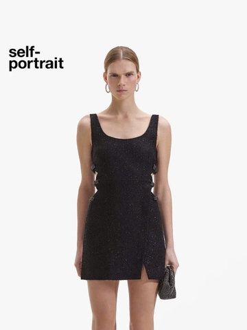 ĐẦM SELF-PORTRAIT MINI NƠ BOUCLE CUT- OUT