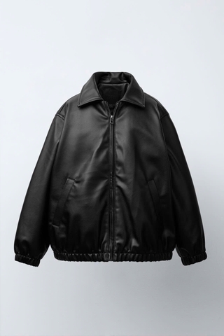 ÁO KHOÁC BOMBER GIẢ DA