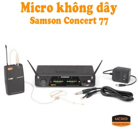 Mic thu âm Samson Concert 77 không dây