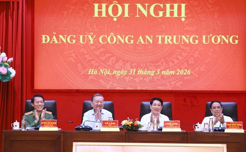 Tổng Bí thư Tô Lâm dự Hội nghị Đảng uỷ Công an Trung ương Quý 1/2026