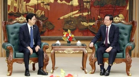 Phó Thủ tướng Hồ Quốc Dũng tiếp Phó Thủ tướng kiêm Bộ trưởng Khoa học và Công nghệ thông tin Hàn Quốc Bae Kyung Hoon