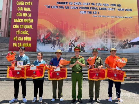Đội Chữa cháy và cứu nạn, cứu hộ Khu vực 1 tổ chức Hội thi Nghiệp vụ chữa cháy và cứu nạn, cứu hộ “Tổ liên gia an toàn phòng cháy, chữa cháy” năm 2026 - Cụm thi số 1