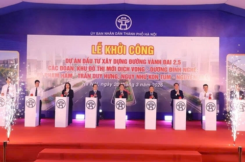 Hà Nội khởi công 3 đoạn tiếp theo của đường Vành đai 2,5