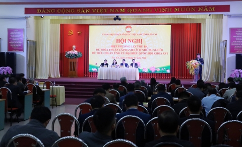 Lào Cai hiệp thương lần thứ ba lựa chọn, lập danh sách những người ứng cử đại biểu Quốc hội khóa XVI