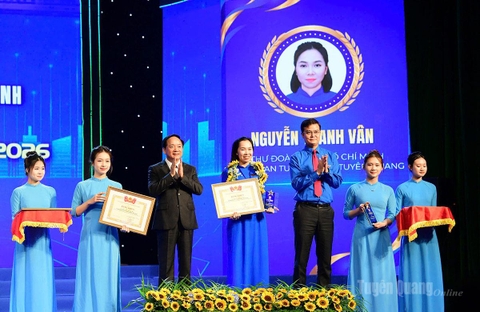 Tuyên dương cán bộ Đoàn xuất sắc nhận Giải thưởng Lý Tự Trọng năm 2026