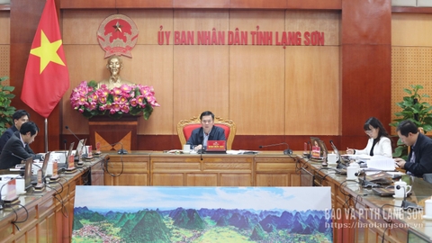 UBND tỉnh họp xem xét một số nội dung về xây dựng Khu hợp tác thương mại, du lịch Tân Thanh – Pò Chài