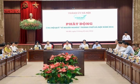 Hà Nội tiếp nhận khoảng 74 tỷ đồng ủng hộ Quỹ “Vì người nghèo” năm 2026