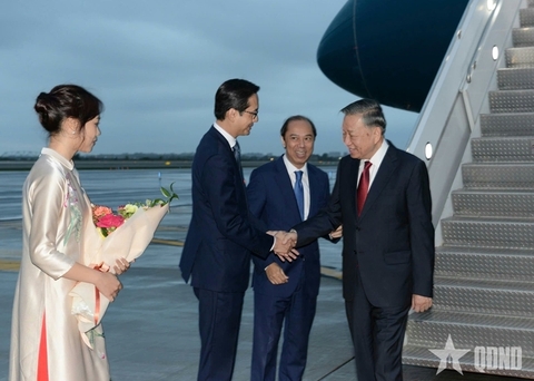 Tổng Bí thư, Chủ tịch nước Tô Lâm đến New York tham dự Phiên thảo luận cấp cao Đại hội đồng Liên hợp quốc khóa 81