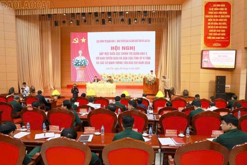 Gặp mặt giữa Cục Chính trị Quân khu II với Ban Tuyên giáo- Dân vận Tỉnh ủy 6 tỉnh và các cơ quan thông tấn, báo chí