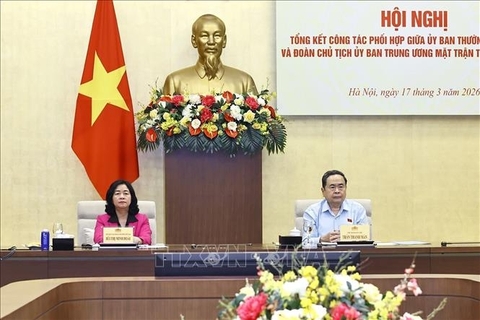 Tăng cường công tác phối hợp giữa Quốc hội và Mặt trận Tổ quốc Việt Nam