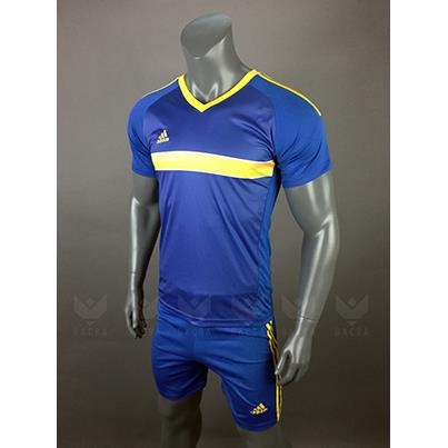 Áo bóng đá không logo Adidas line xanh vàng ( HẾT HÀNG )