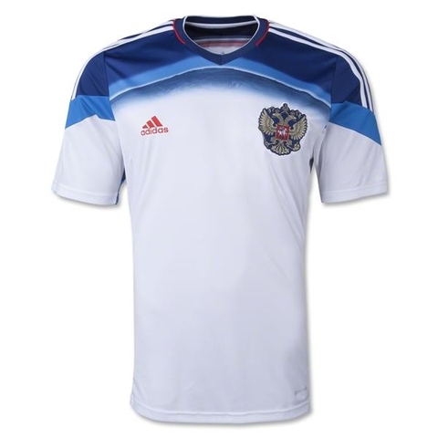 Quần áo bóng đá Nga trắng sân khách WC 2014