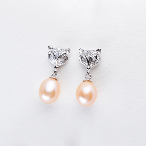 Bông khuyên tai ngọc trai Kiểu treo lắc Tinh tế - HOLY PEAL (8-9ly) - CTJ15041